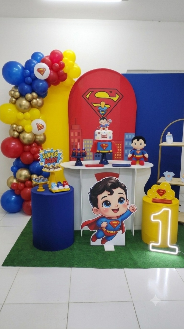 Kit Super Homen Baby -Diamante - ARTLOG KIT FESTAS