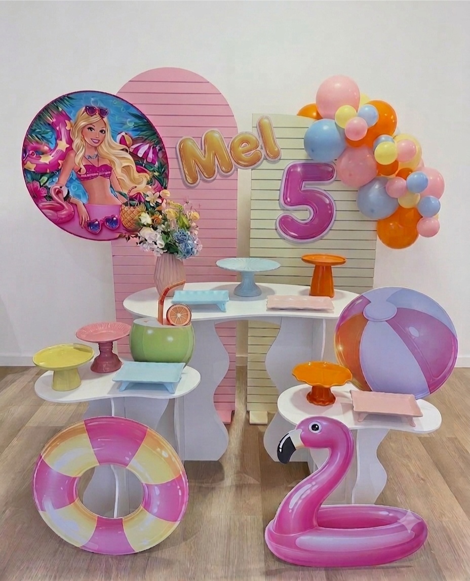2-Kit Ouro Pool Party - ARTLOG KIT FESTAS