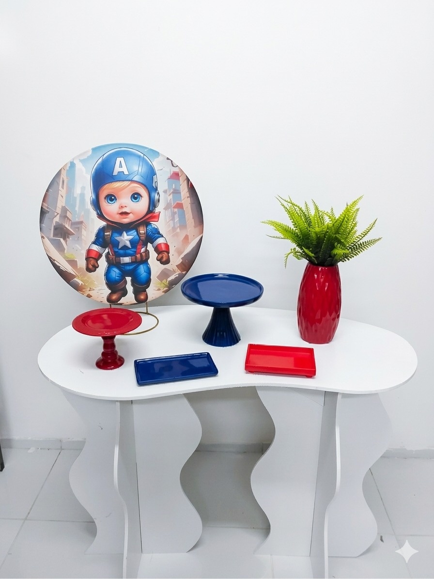 Festa Na Mesa Capitão América Baby - ARTLOG KIT FESTAS