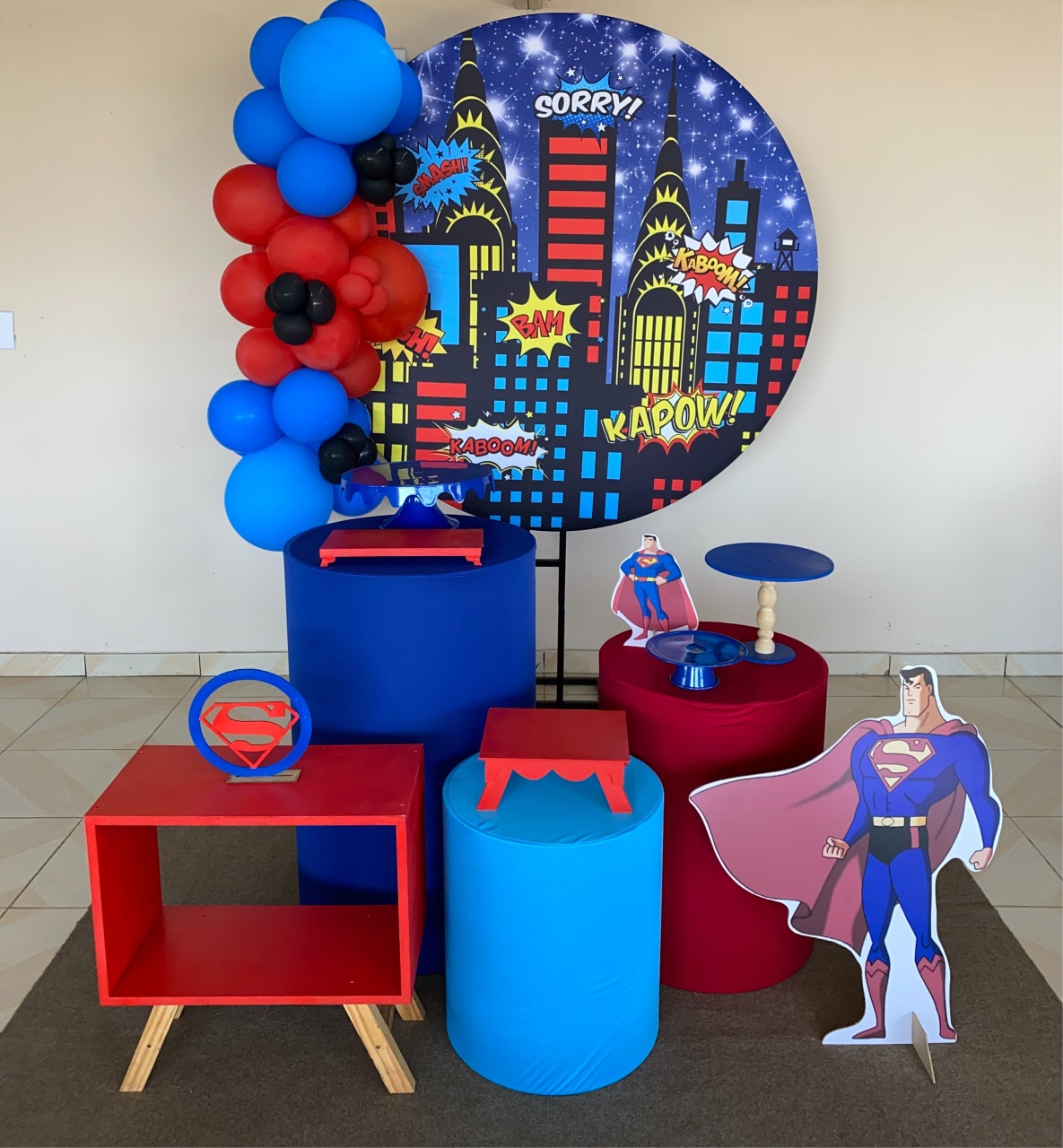 Kit Super Homem 2 - DECOR FESTAS PEGUE MONTE & BALÕES