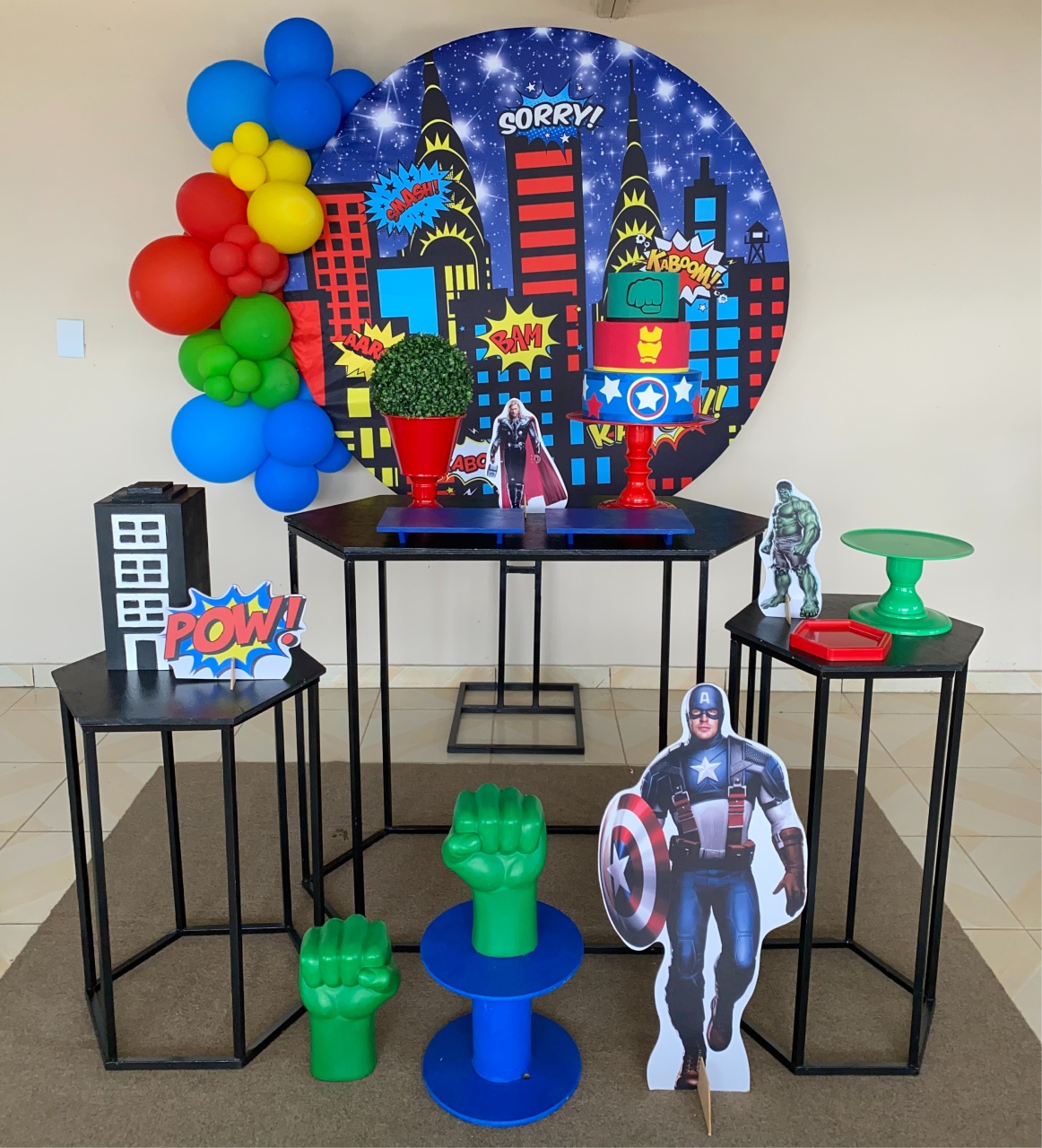 Kit Vingadores 2 - DECOR FESTAS PEGUE MONTE & BALÕES