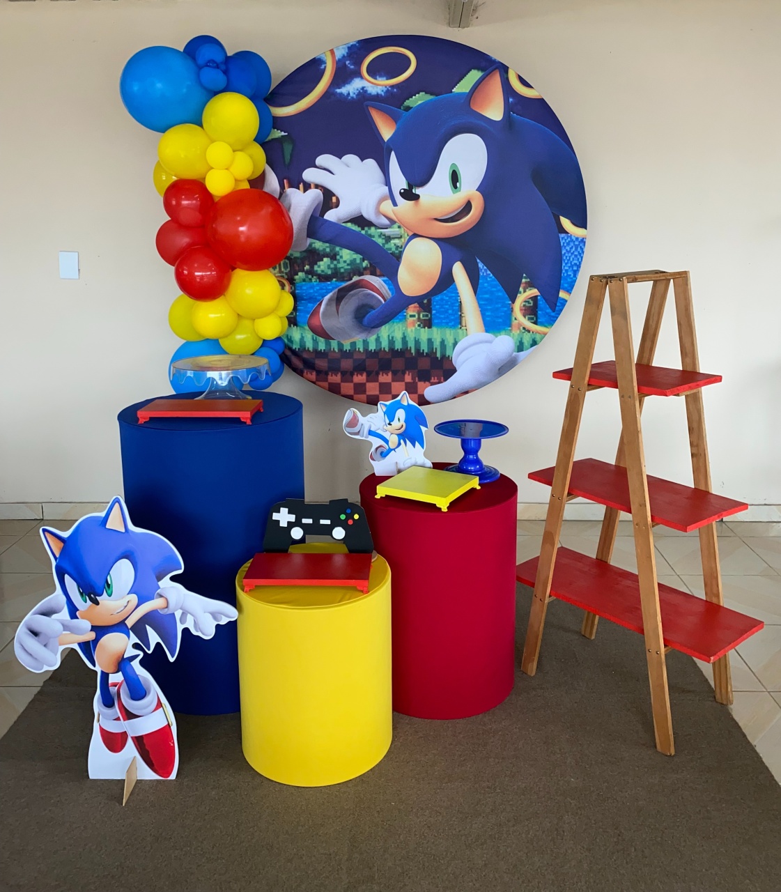Kit Sonic 3 - DECOR FESTAS PEGUE MONTE & BALÕES