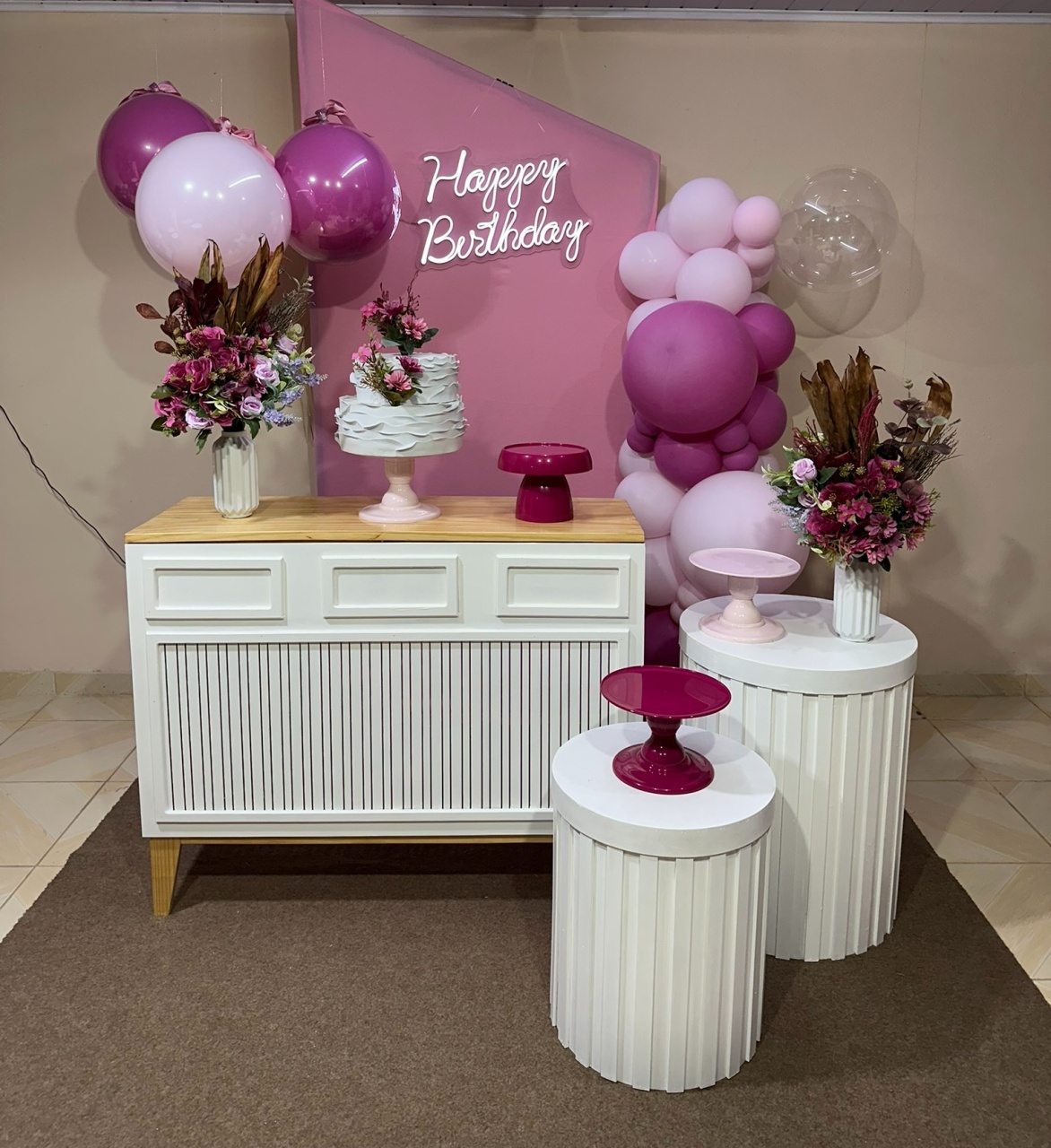 Kit Adulto Rosa & Orquidea 1 - DECOR FESTAS PEGUE MONTE & BALÕES