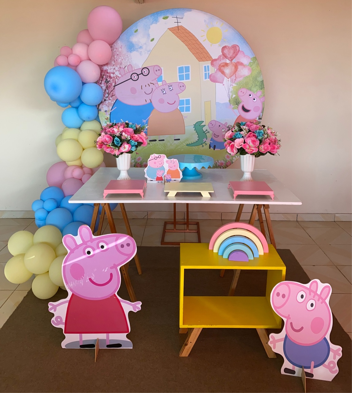 Kit Peppa Pig 1 - DECOR FESTAS PEGUE MONTE & BALÕES
