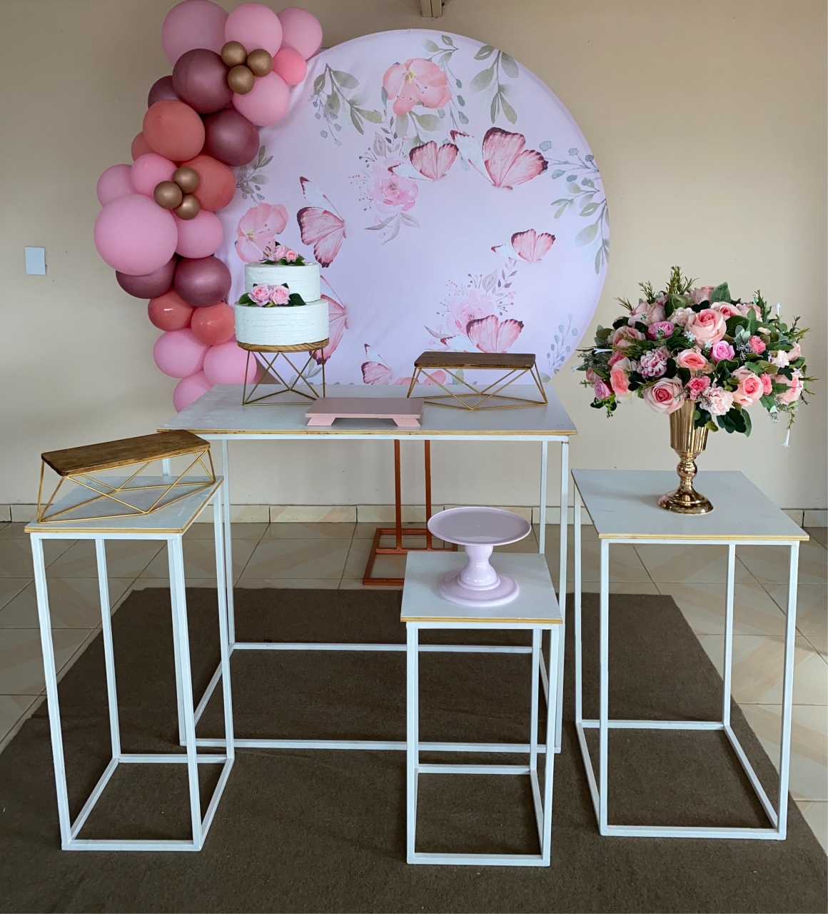Kit Adulto Rosa 16 - DECOR FESTAS PEGUE MONTE & BALÕES