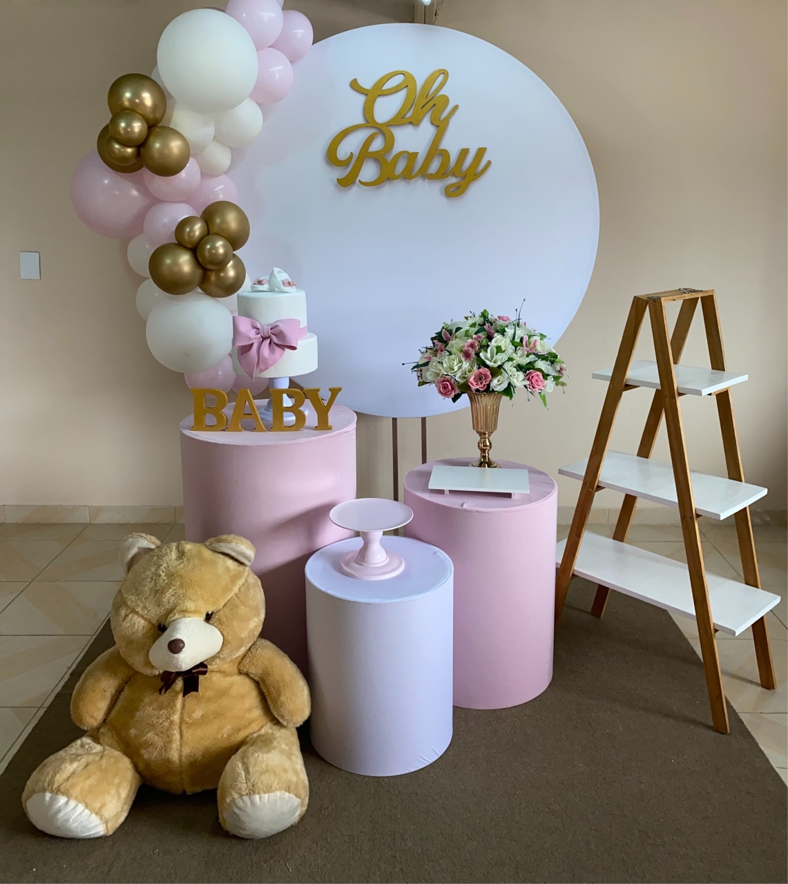 Kit Oh Baby Menina 2 - DECOR FESTAS PEGUE MONTE & BALÕES