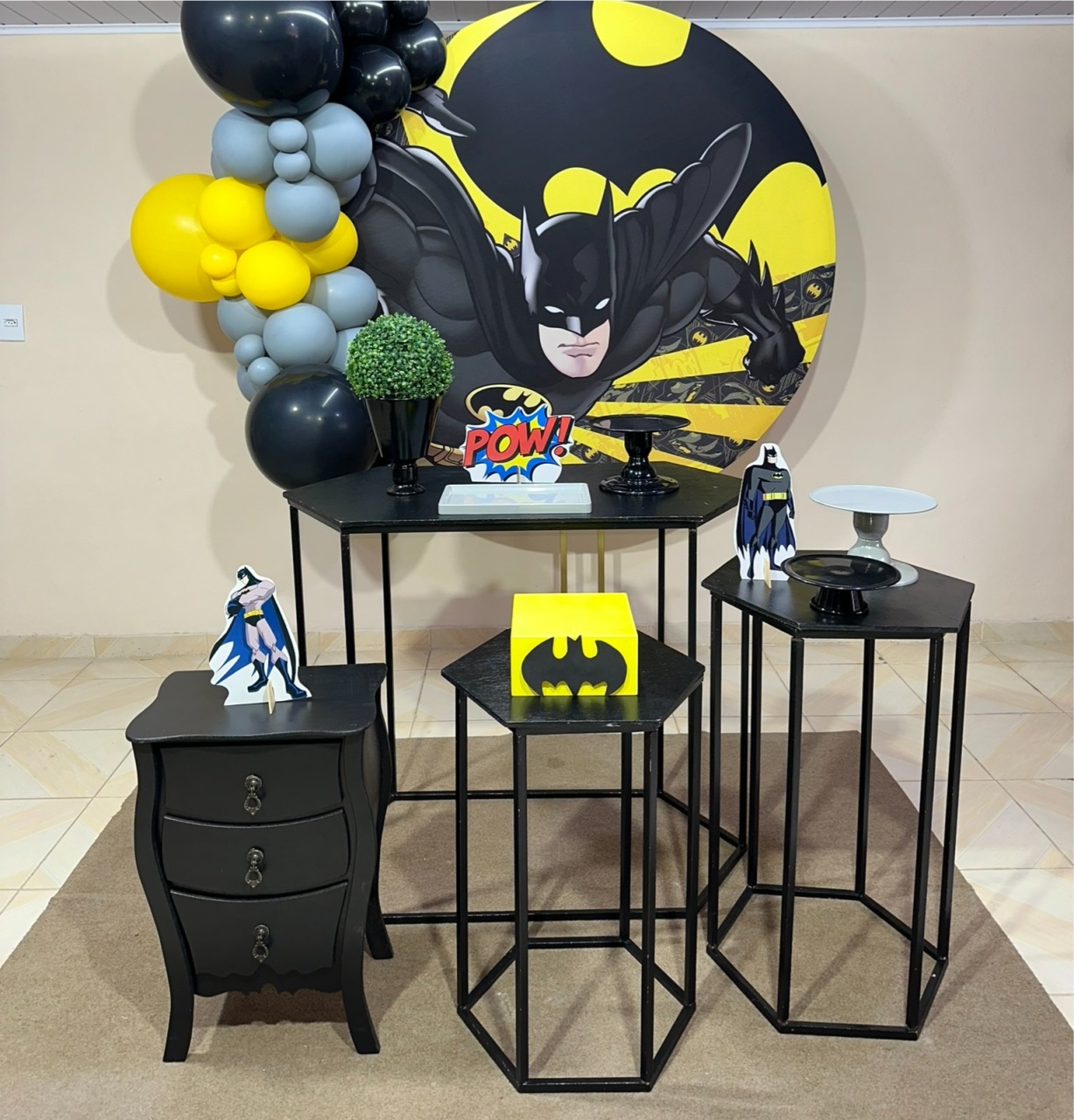 Kit Batman 2 - DECOR FESTAS PEGUE MONTE & BALÕES