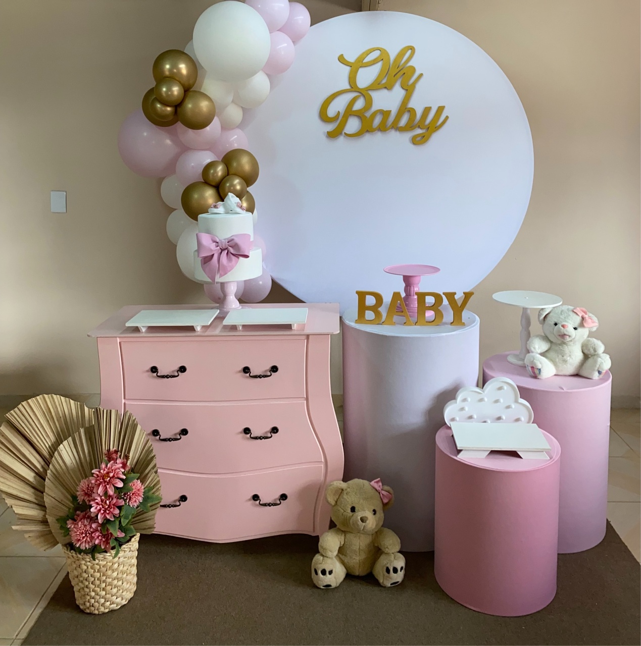 Kit Oh Baby Menina 1 - DECOR FESTAS PEGUE MONTE & BALÕES