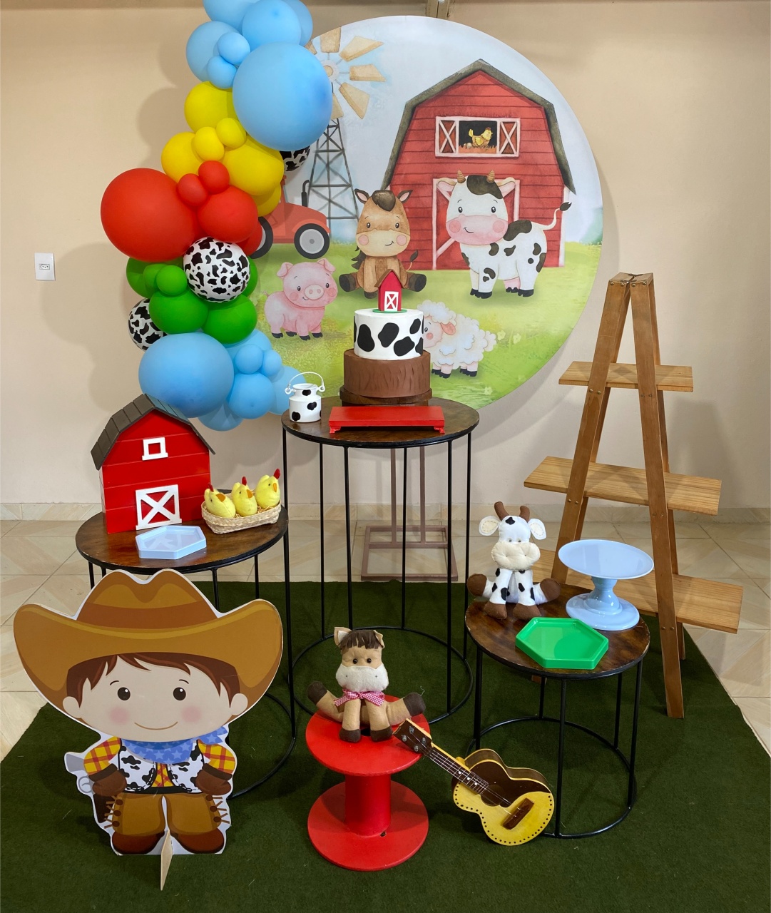 Kit Fazendinha Menino 6 - DECOR FESTAS PEGUE MONTE & BALÕES