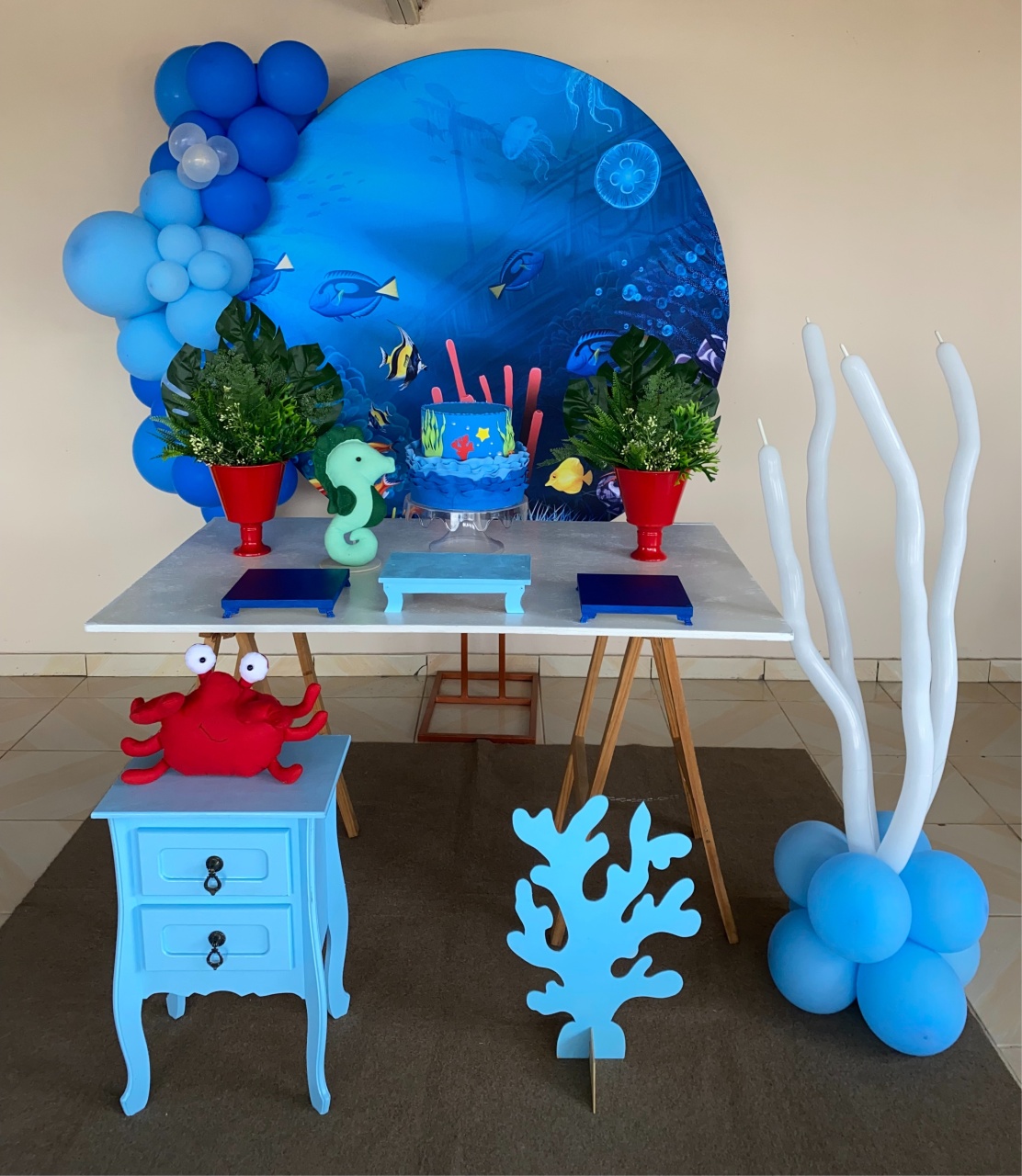 Kit Fundo Do Mar 2 - DECOR FESTAS PEGUE MONTE & BALÕES