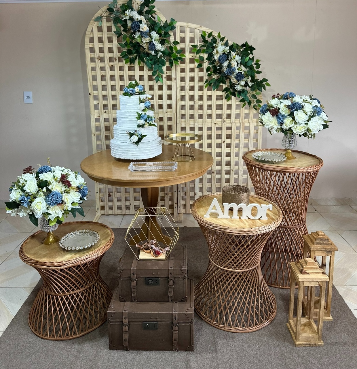 Kit Casamento Azul 28 - DECOR FESTAS PEGUE MONTE & BALÕES