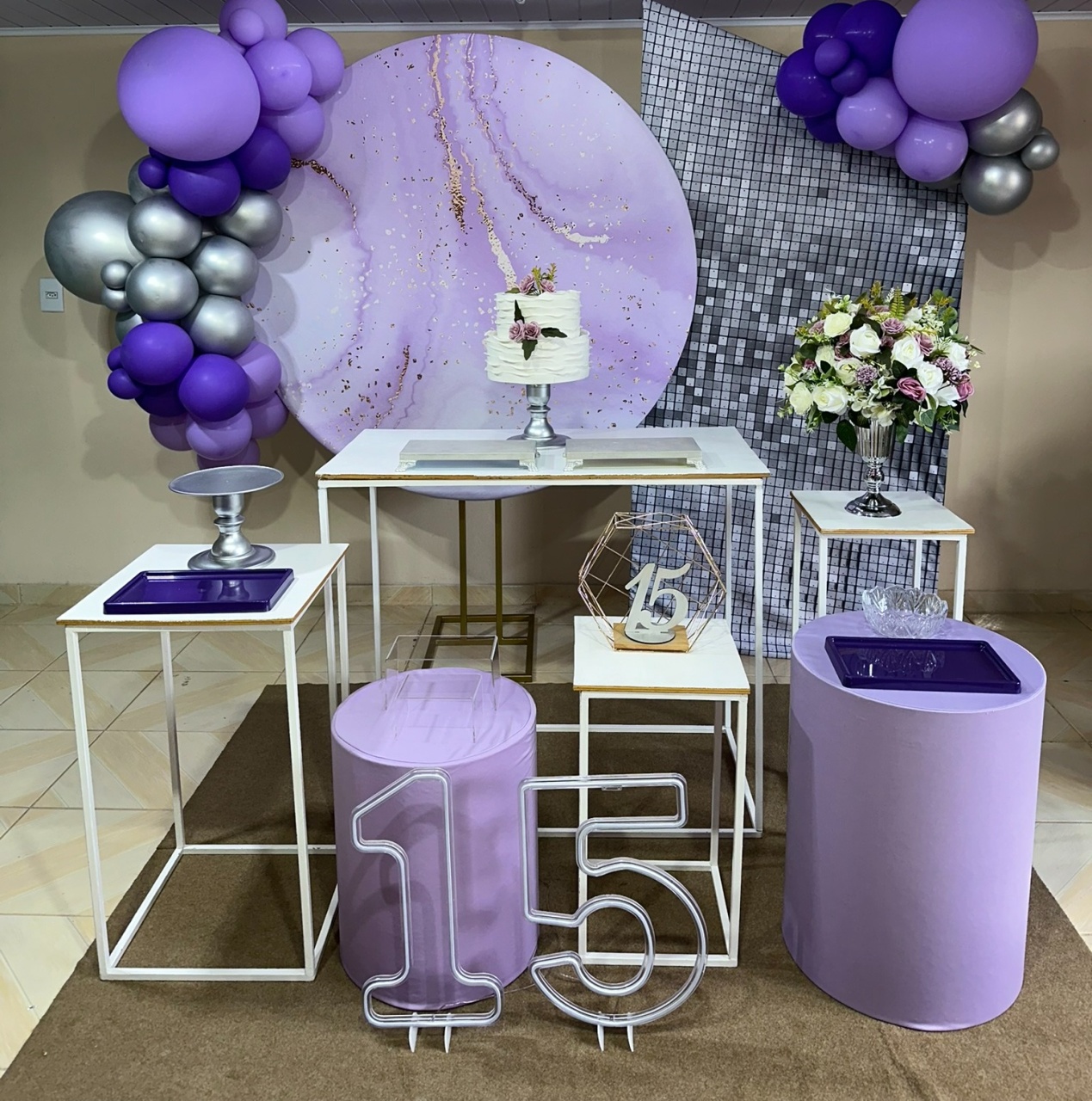 Kit Lilas 3 - DECOR FESTAS PEGUE MONTE & BALÕES