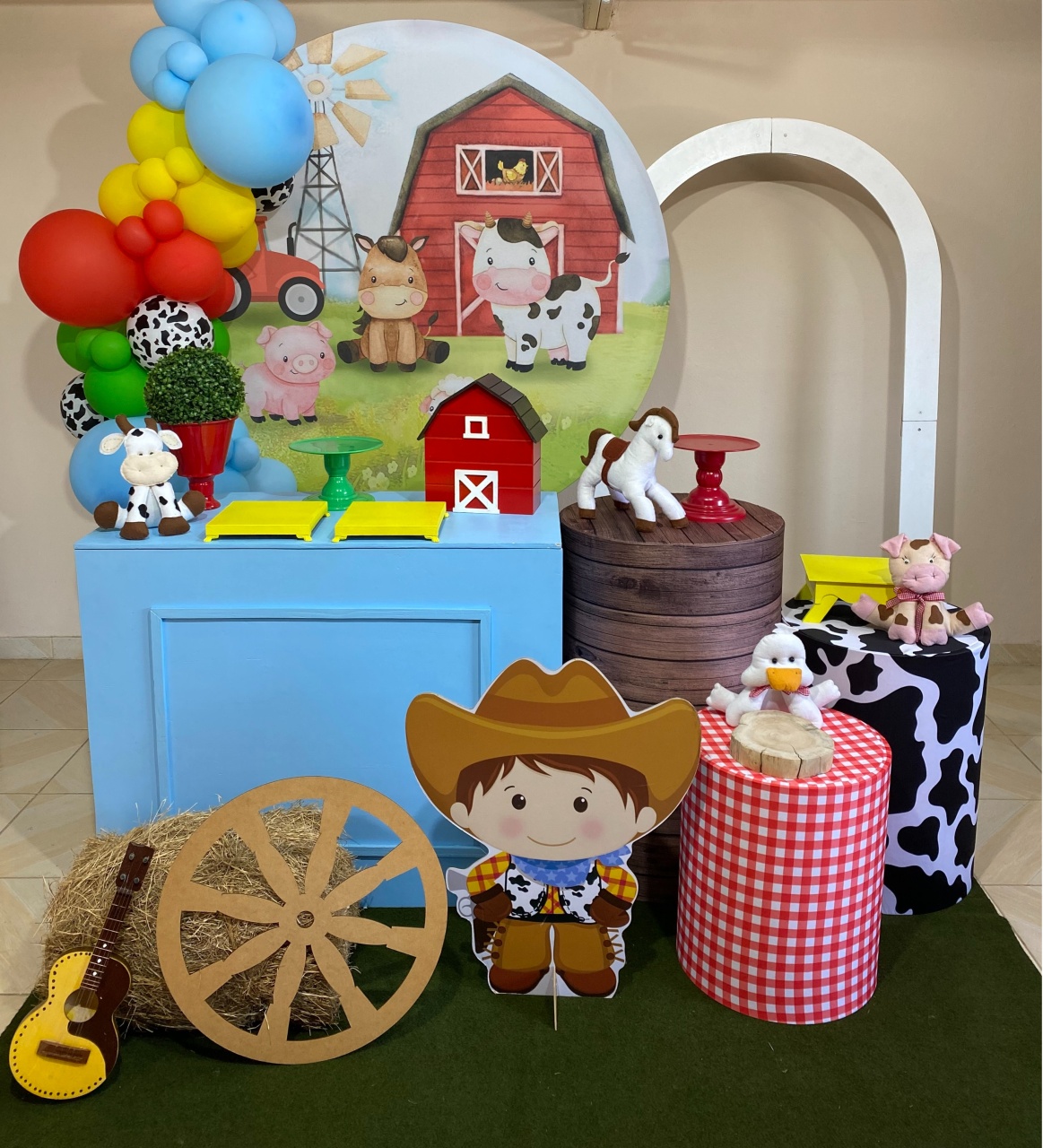 Kit Fazendinha Menino 5 - DECOR FESTAS PEGUE MONTE & BALÕES