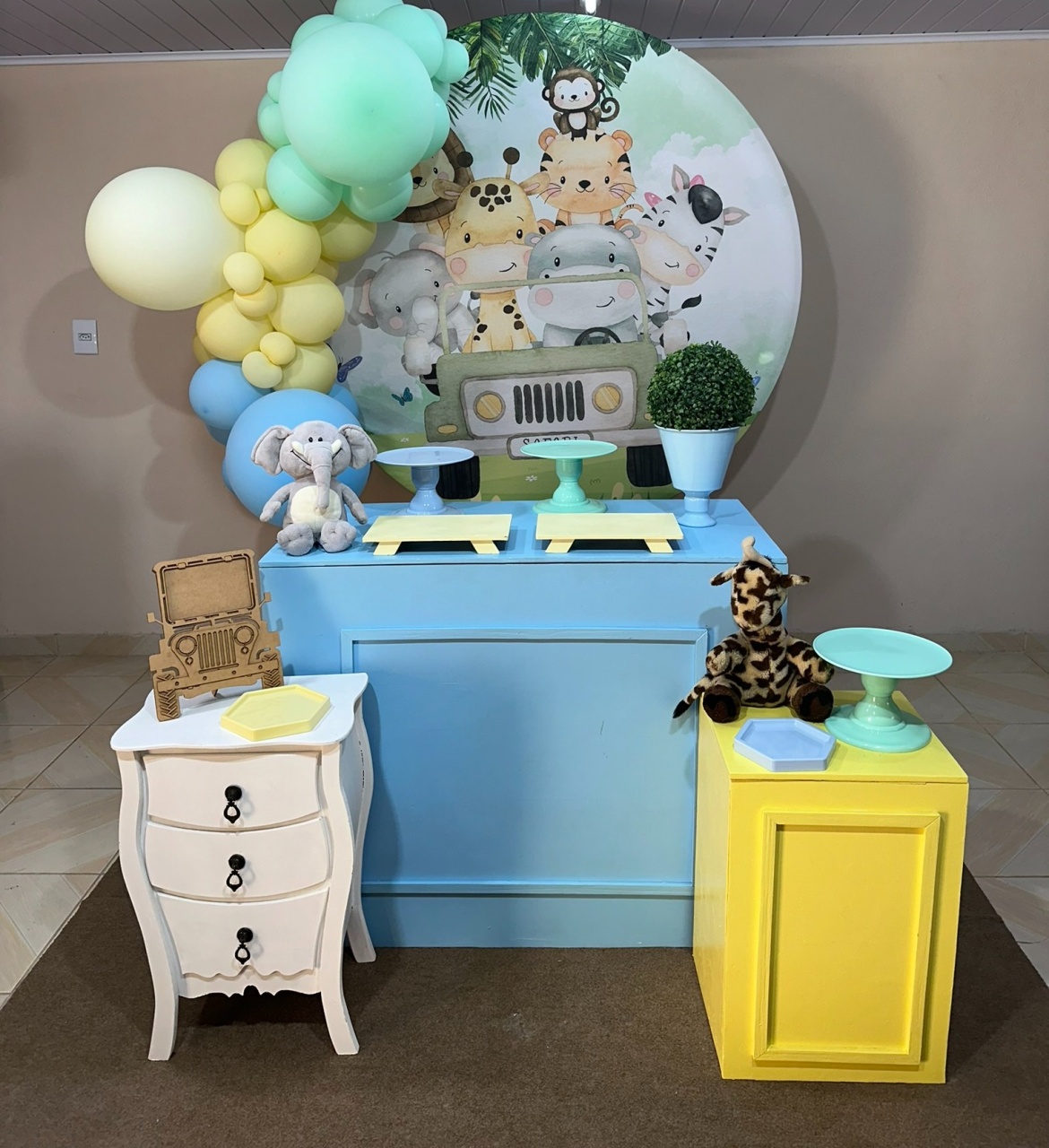 Kit Safari Baby 3 - DECOR FESTAS PEGUE MONTE & BALÕES