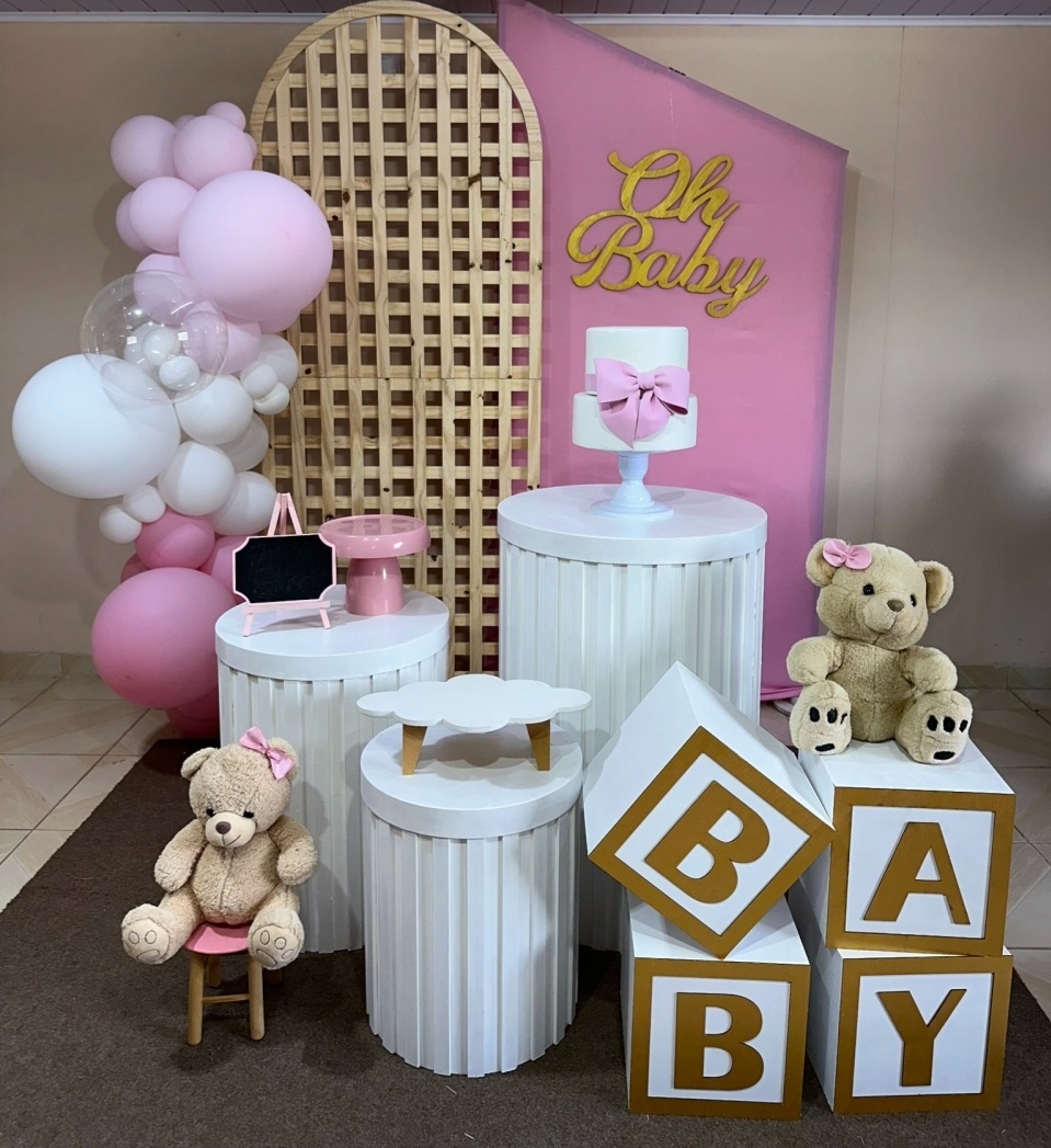 Kit Oh Baby Menina 5 - DECOR FESTAS PEGUE MONTE & BALÕES