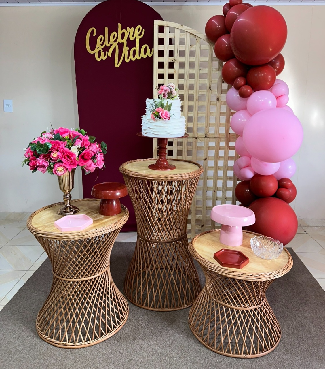 Kit Adulto Rosa 31 - DECOR FESTAS PEGUE MONTE & BALÕES