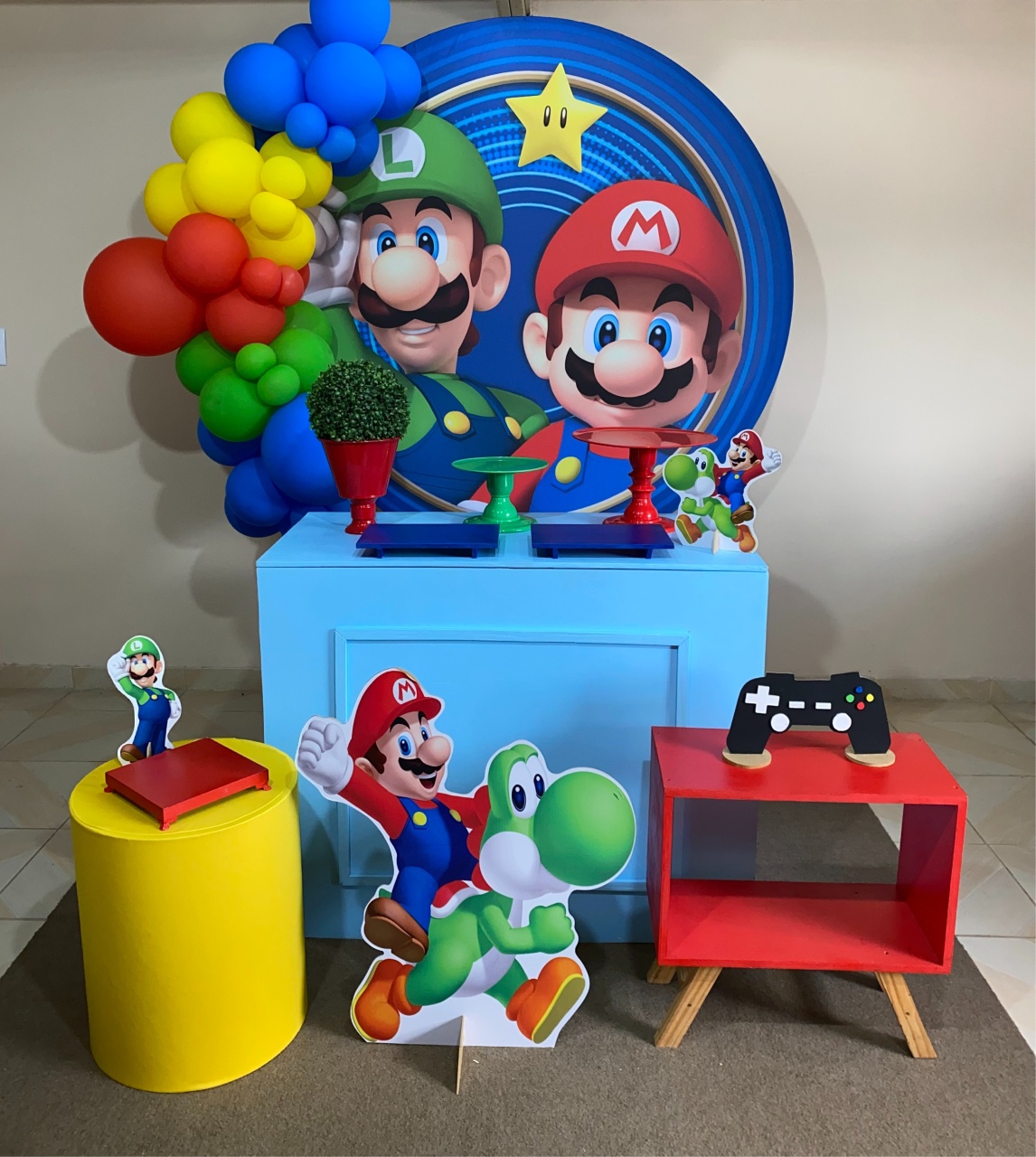 Kit Mario Bros 1 - DECOR FESTAS PEGUE MONTE & BALÕES
