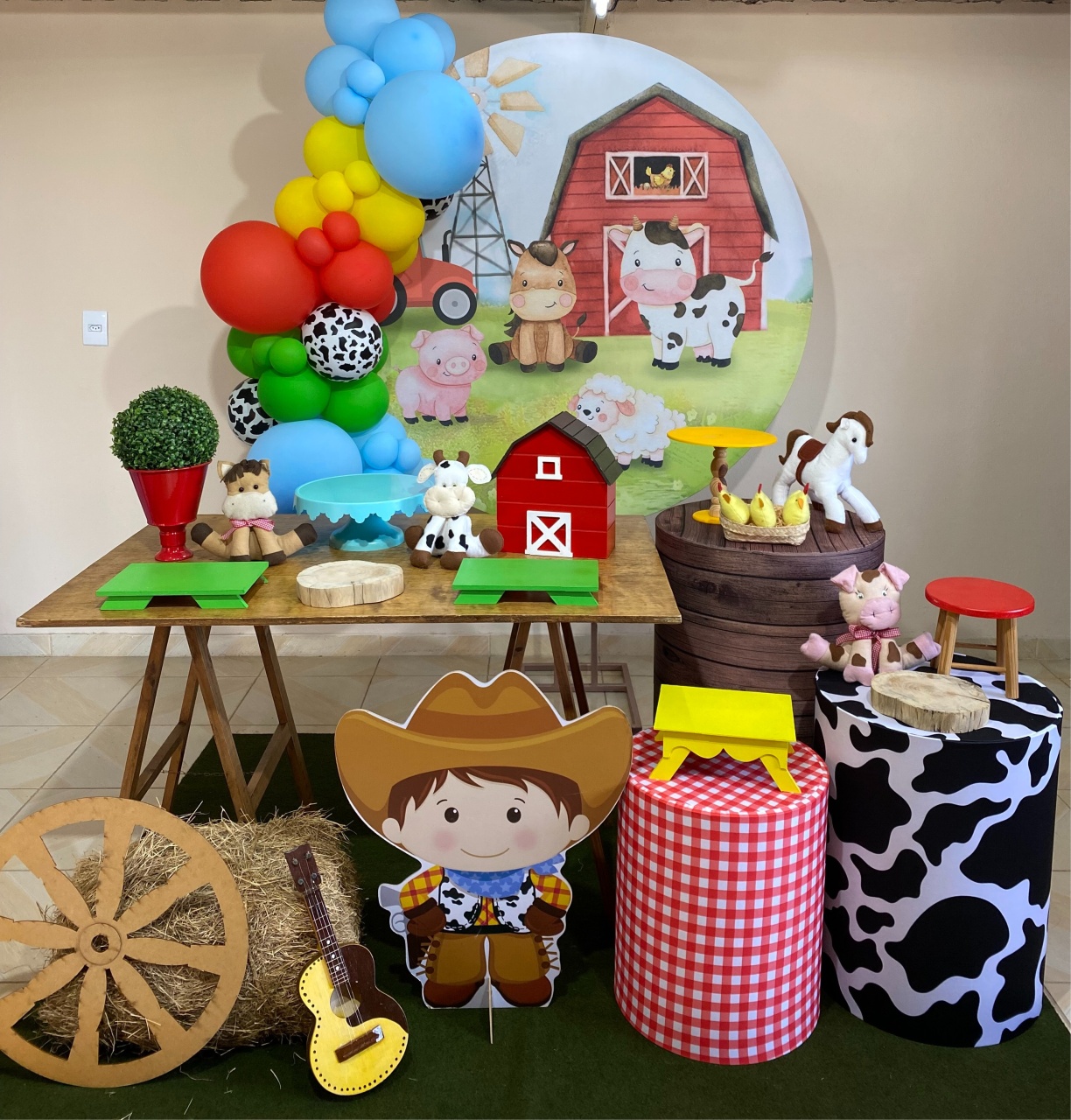 Kit Fazendinha Menino 3 - DECOR FESTAS PEGUE MONTE & BALÕES