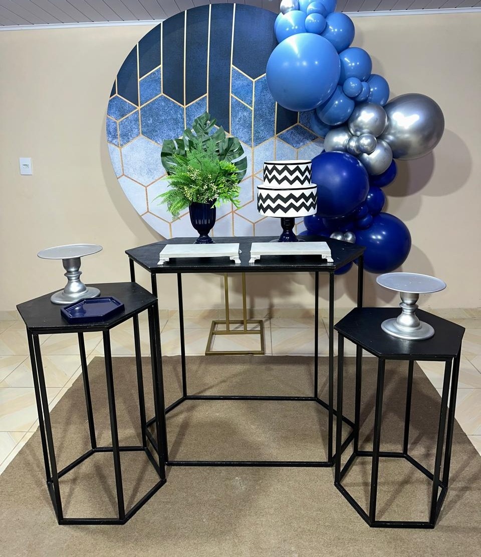 Kit Azul & Prata 2 - DECOR FESTAS PEGUE MONTE & BALÕES