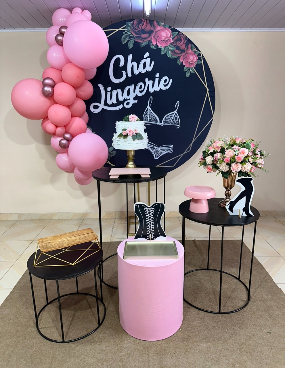 Kit Cha de Lingerie 15 - DECOR FESTAS PEGUE MONTE & BALÕES