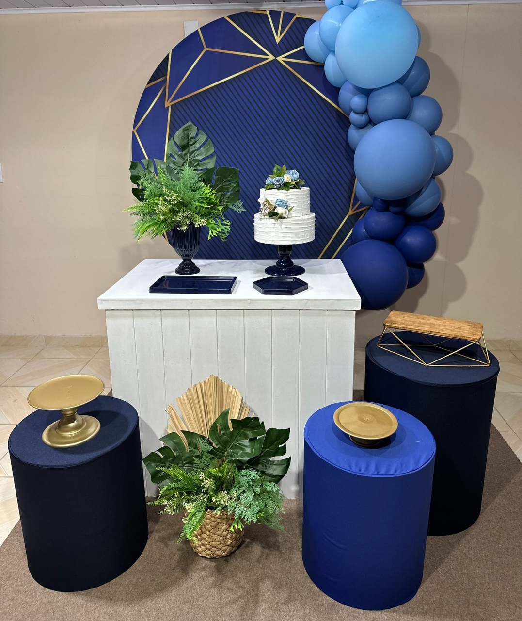 Kit Azul 4 - DECOR FESTAS PEGUE MONTE & BALÕES