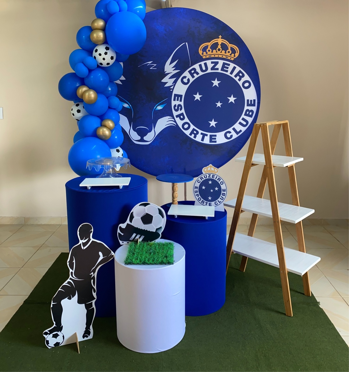 Kit Futebol Cruzeiro 3 - DECOR FESTAS PEGUE MONTE & BALÕES