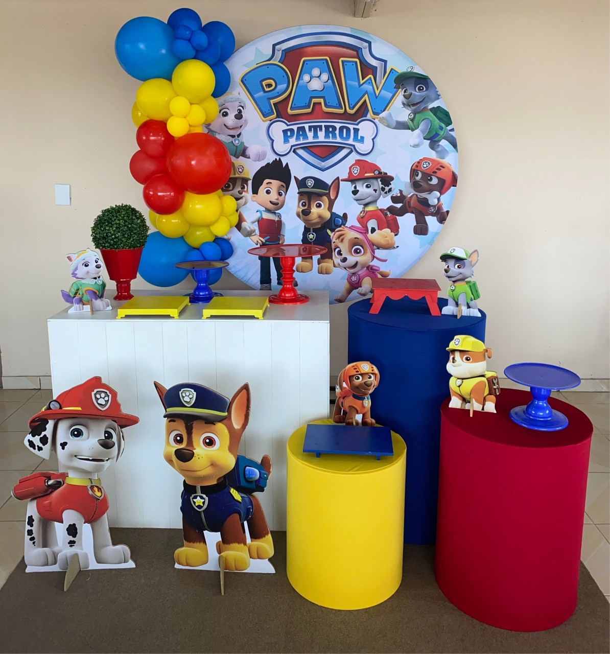 Kit Patrulha Canina Menino 1 - DECOR FESTAS PEGUE MONTE & BALÕES