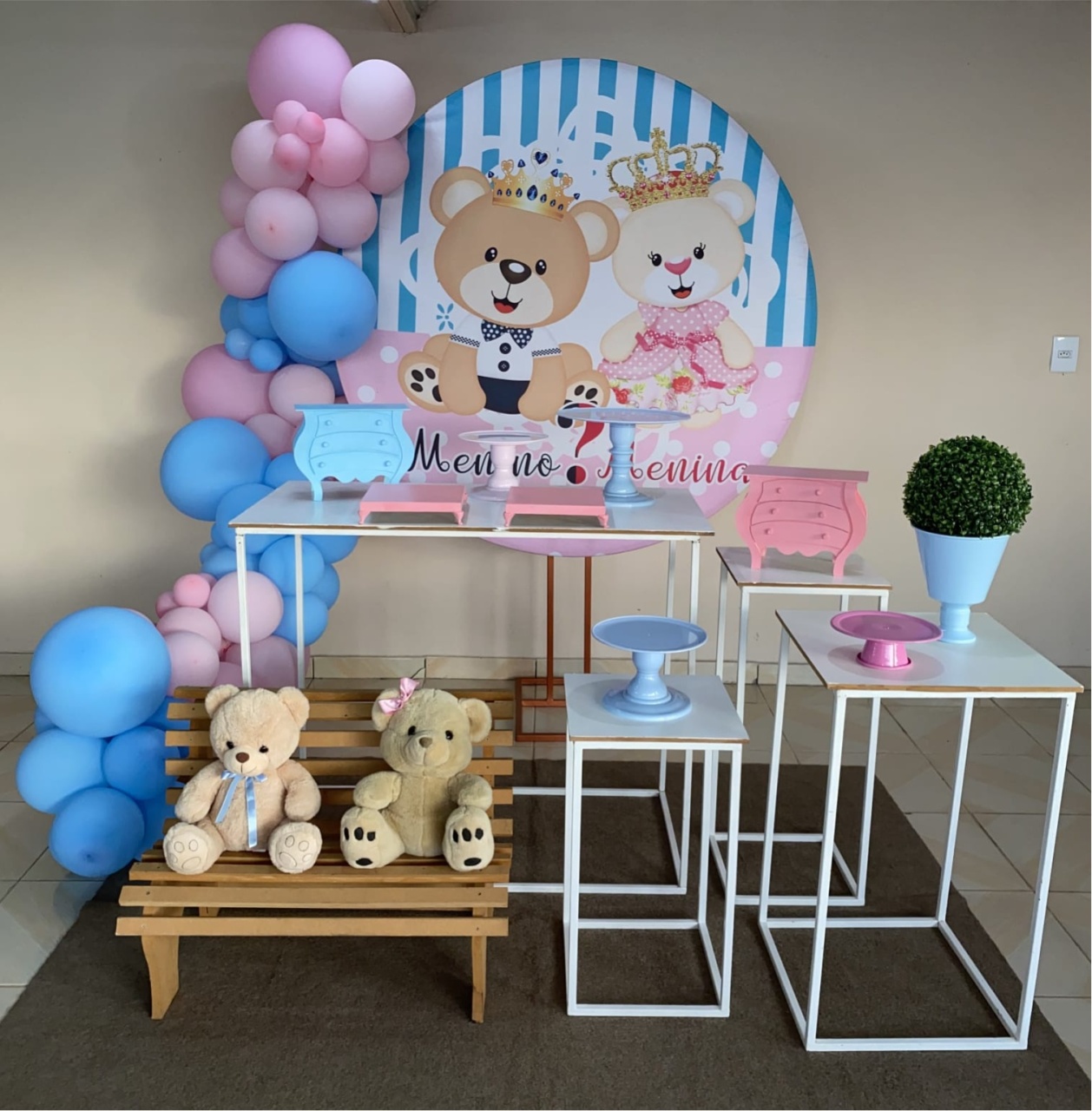 Kit Chá Revelação 4 - DECOR FESTAS PEGUE MONTE & BALÕES