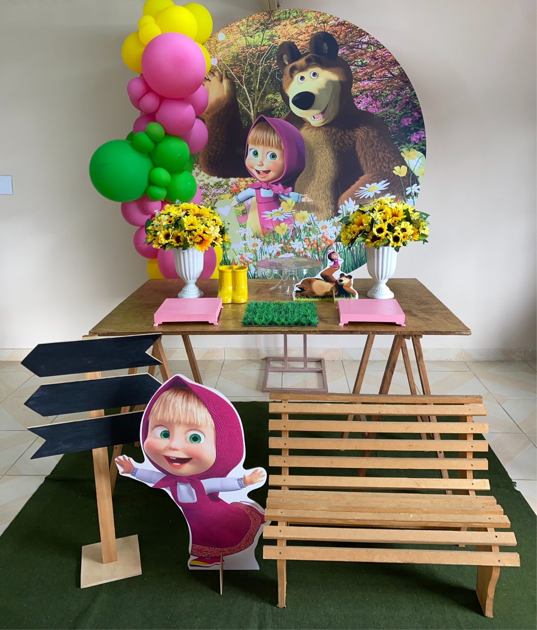 Kit Masha E O Urso 2 - DECOR FESTAS PEGUE MONTE & BALÕES