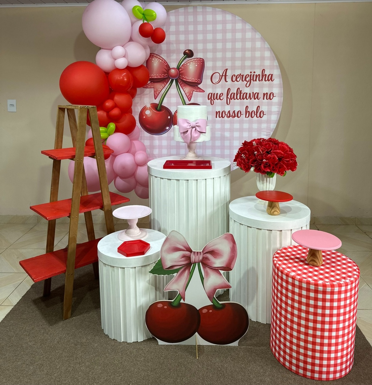 Kit Cerejinha 1 - DECOR FESTAS PEGUE MONTE & BALÕES