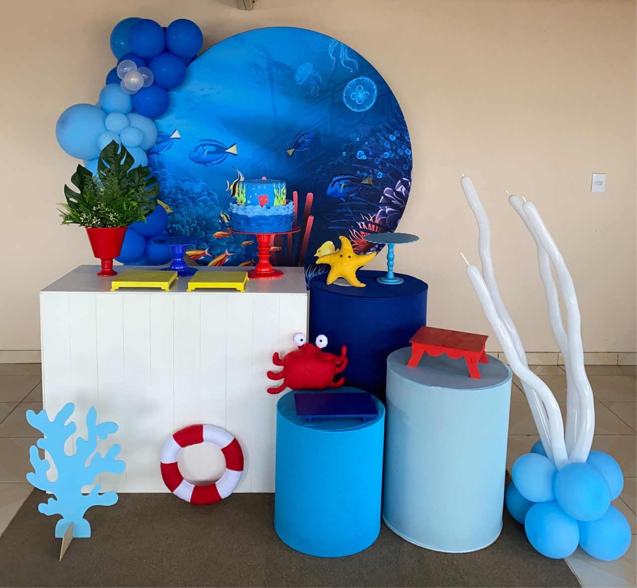 Kit Fundo Do Mar 1 - DECOR FESTAS PEGUE MONTE & BALÕES