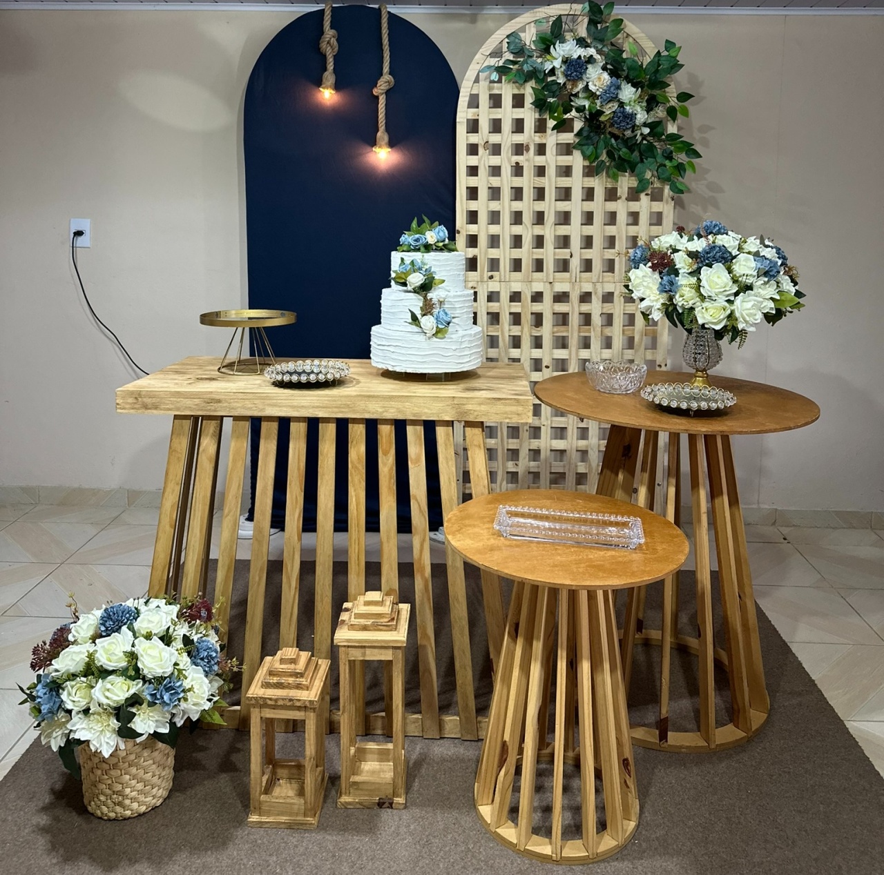 Kit Casamento Azul 31 - DECOR FESTAS PEGUE MONTE & BALÕES