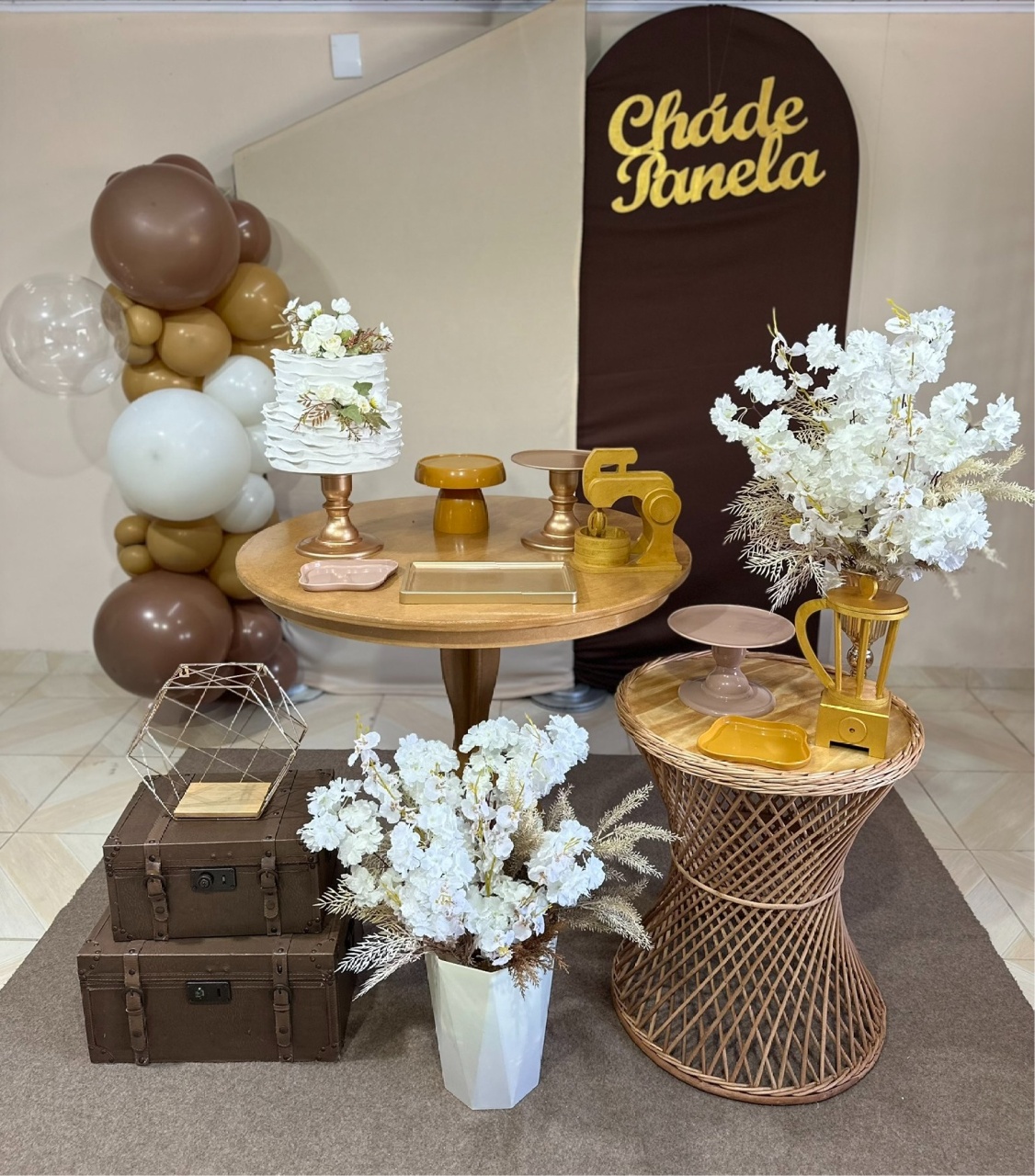 Kit Cha de Panela Marrom 25 - DECOR FESTAS PEGUE MONTE & BALÕES