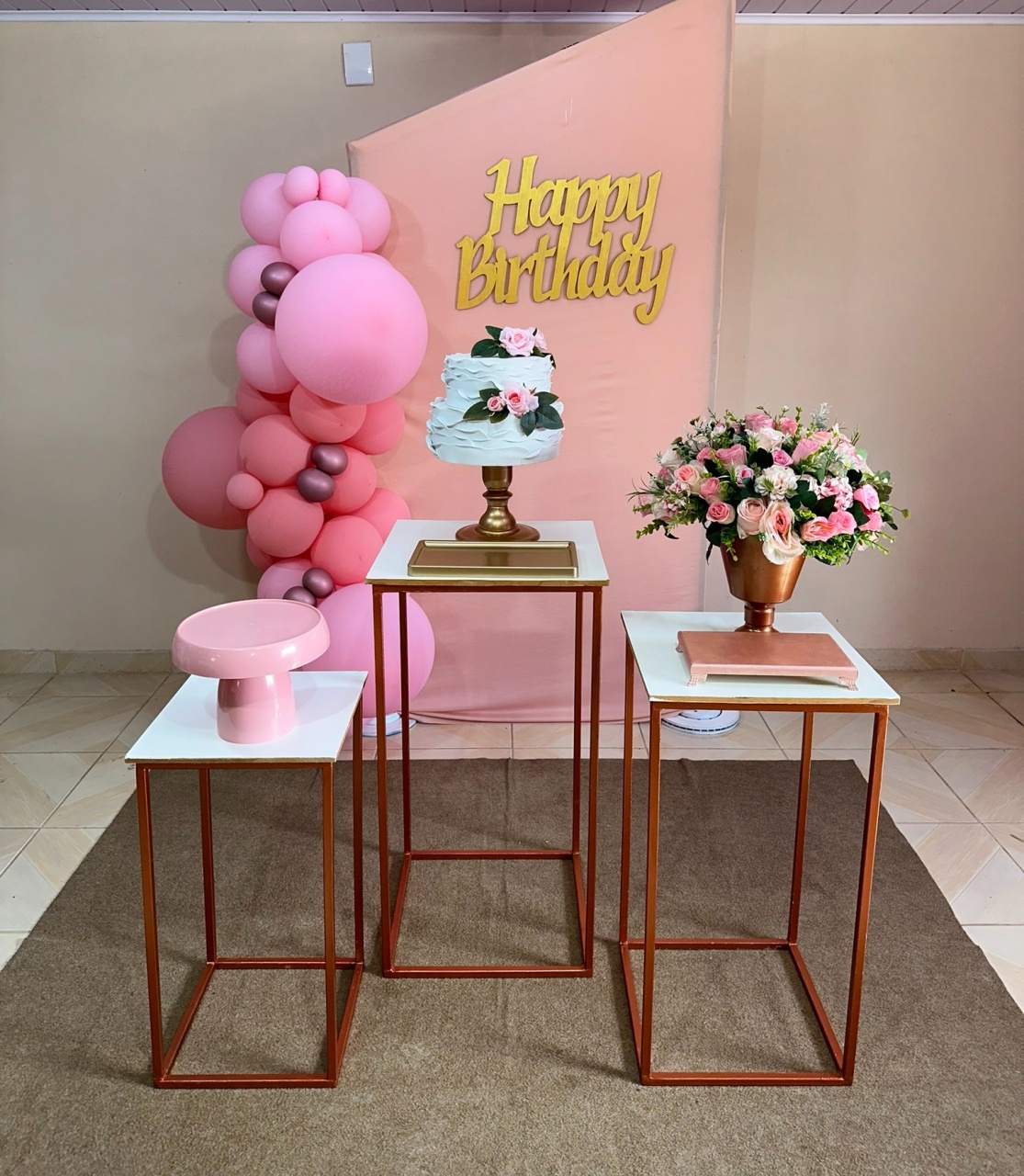 Kit Adulto Rosa 23 - DECOR FESTAS PEGUE MONTE & BALÕES