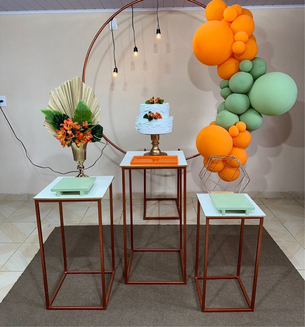 Kit Laranja & Bege 2 - DECOR FESTAS PEGUE MONTE & BALÕES