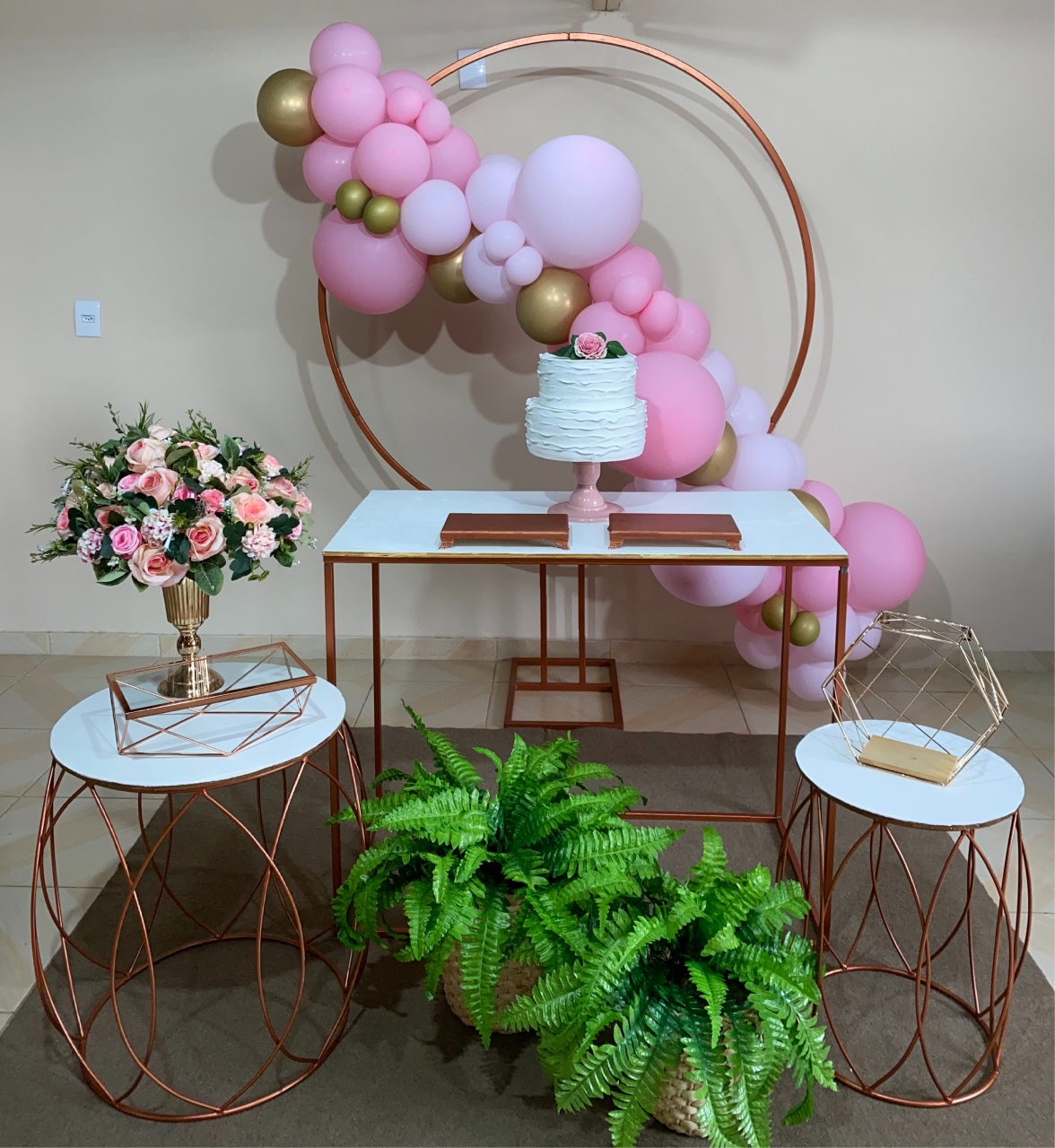 Kit Adulto Rosa 5 - DECOR FESTAS PEGUE MONTE & BALÕES