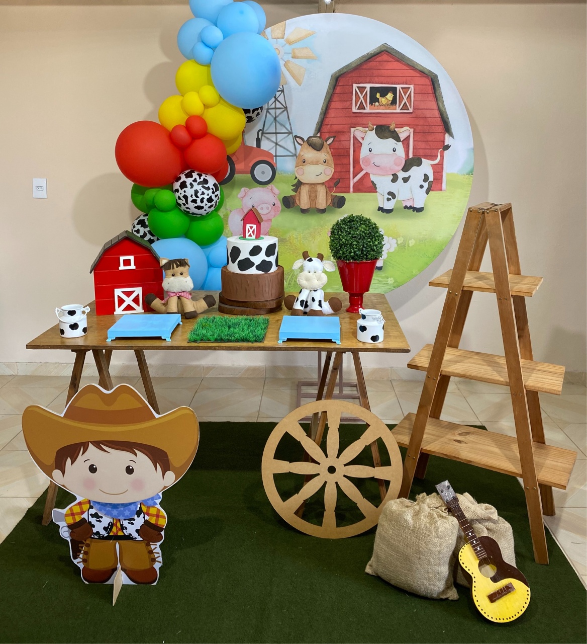 Kit Fazendinha Menino 2 - DECOR FESTAS PEGUE MONTE & BALÕES