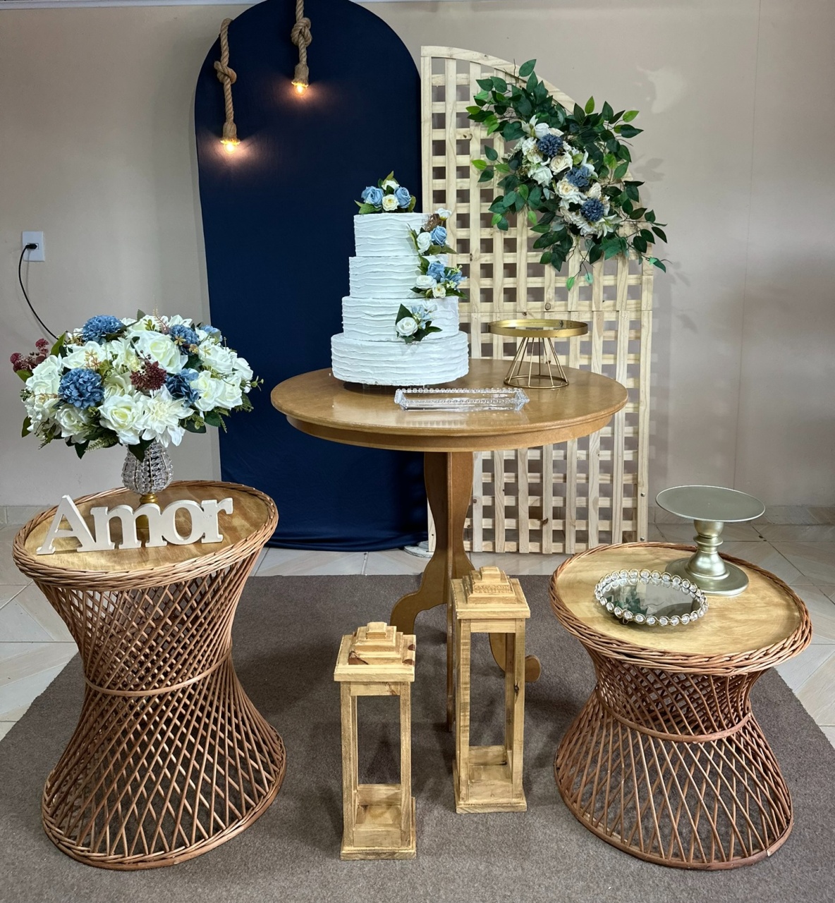 Kit Casamento Azul 30 - DECOR FESTAS PEGUE MONTE & BALÕES