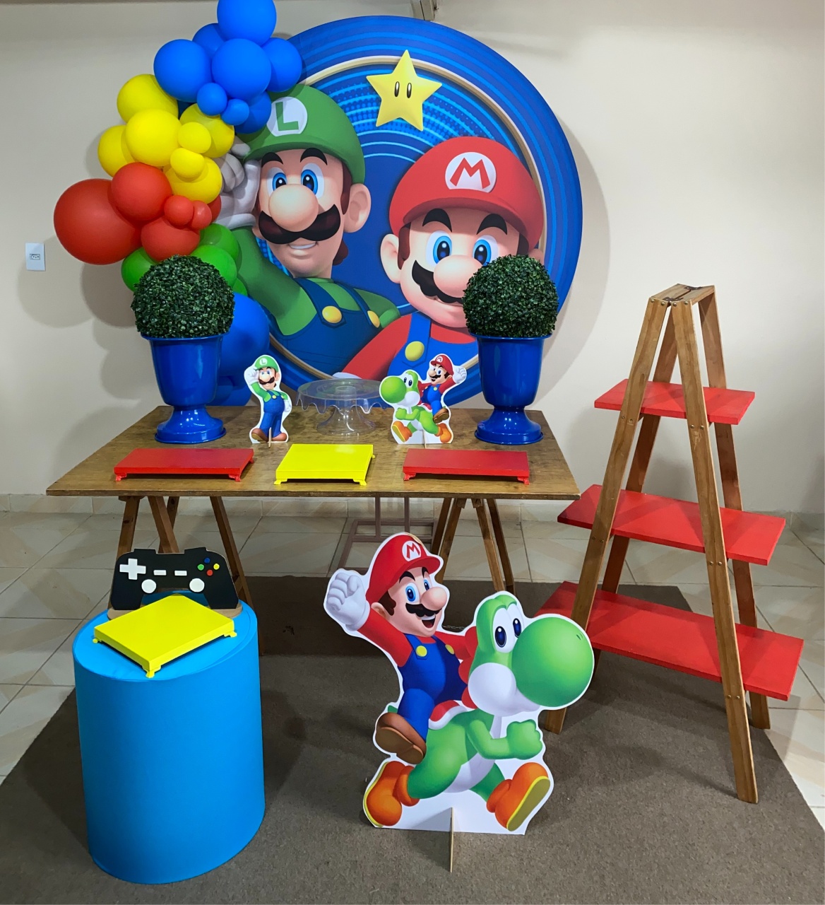 Kit Mario Bros 3 - DECOR FESTAS PEGUE MONTE & BALÕES
