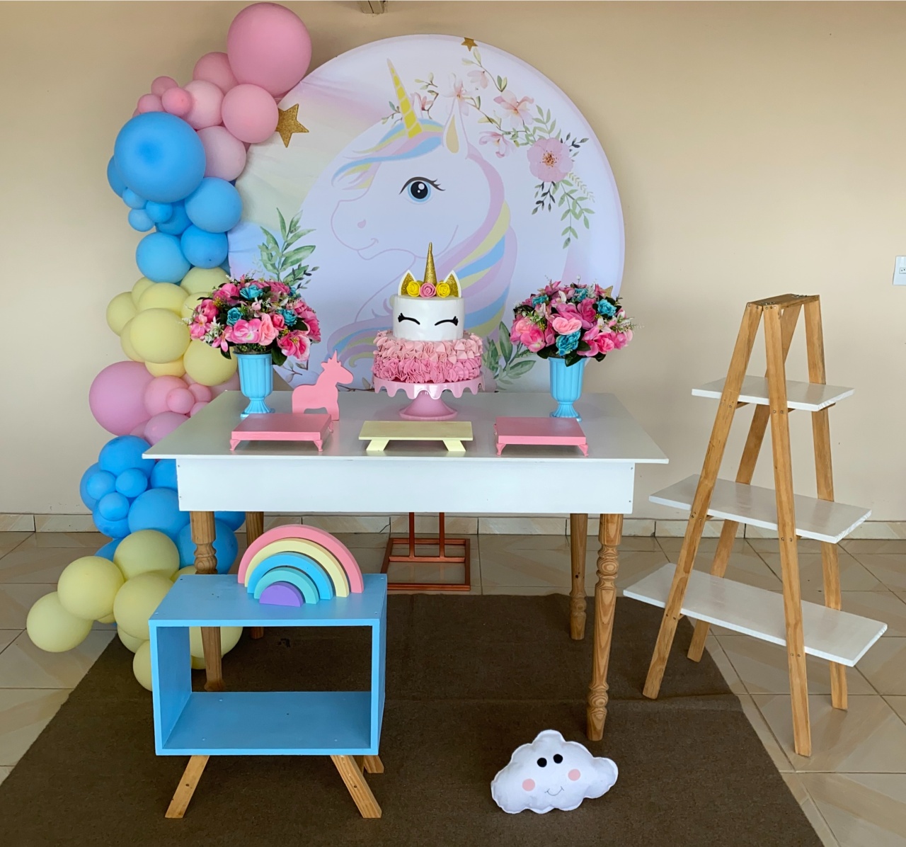Kit Unicornio 4 - DECOR FESTAS PEGUE MONTE & BALÕES