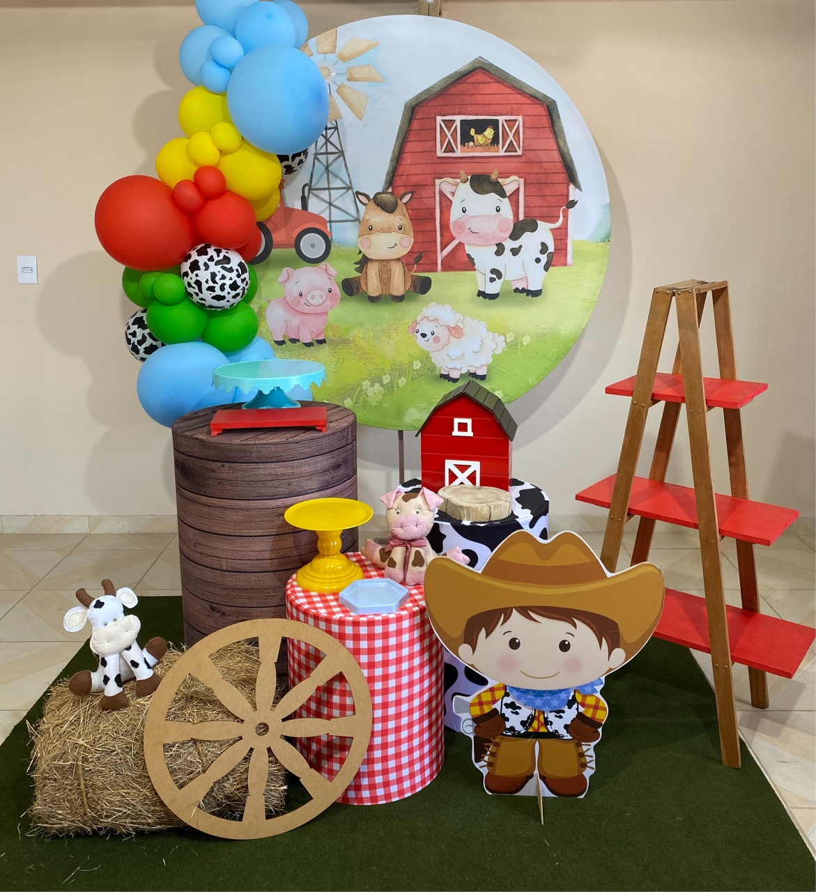 Kit Fazendinha Menino 1 - DECOR FESTAS PEGUE MONTE & BALÕES