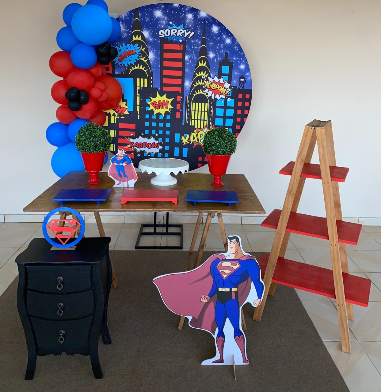 Kit Super Homem 1 - DECOR FESTAS PEGUE MONTE & BALÕES