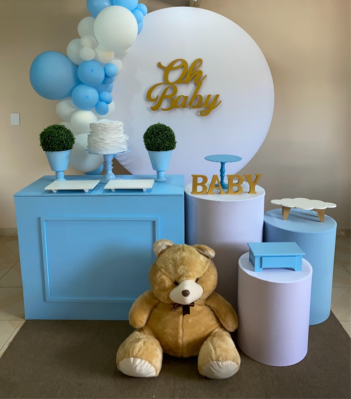 Kit Oh Baby Menino 5 - DECOR FESTAS PEGUE MONTE & BALÕES
