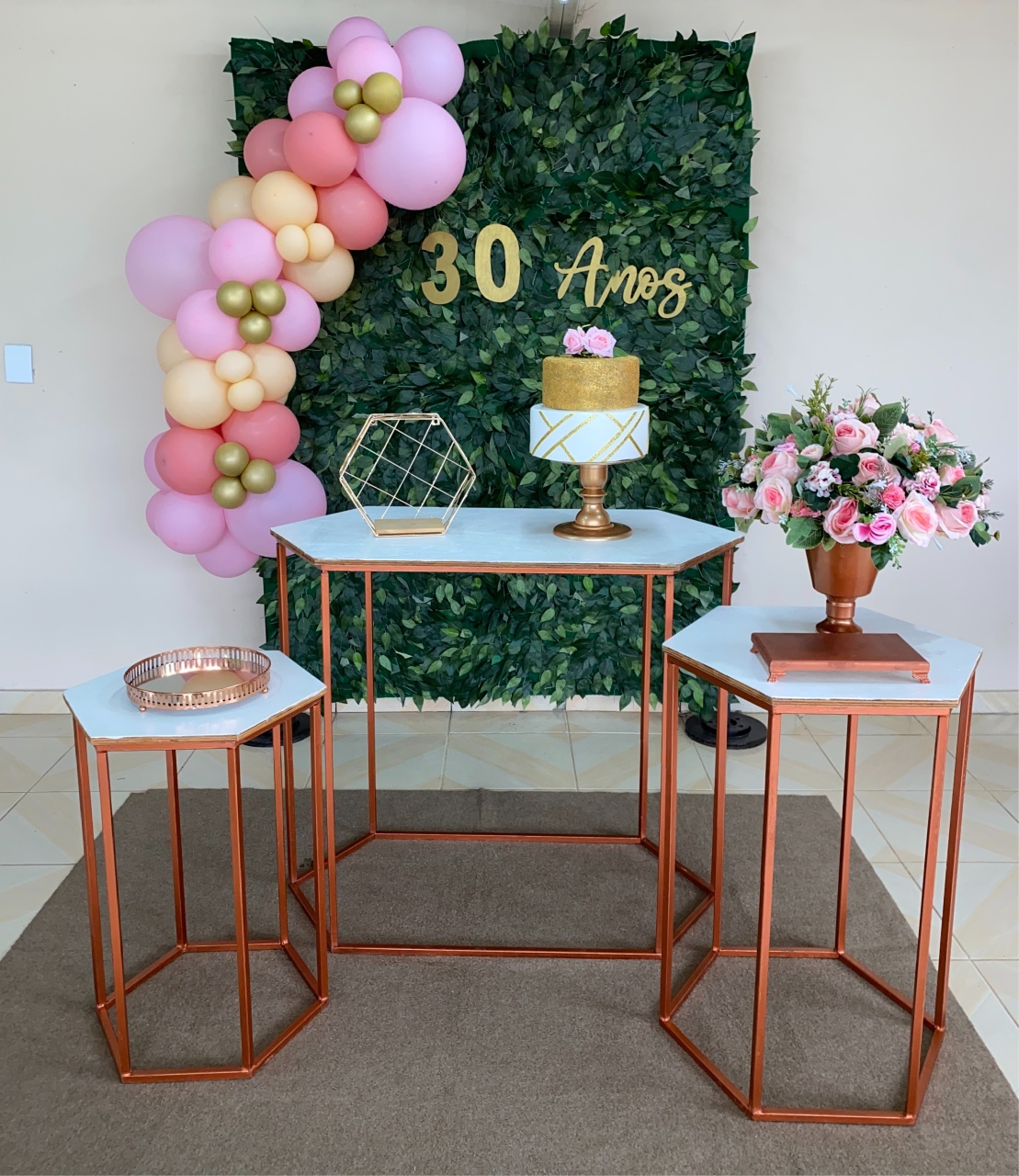 Kit Adulto Rosa 8 - DECOR FESTAS PEGUE MONTE & BALÕES