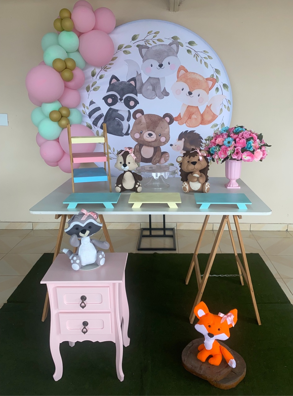 Kit Bosque Menina 2 - DECOR FESTAS PEGUE MONTE & BALÕES