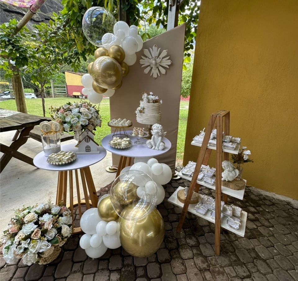 Kit Batizado Neutro 5 - DECOR FESTAS PEGUE MONTE & BALÕES