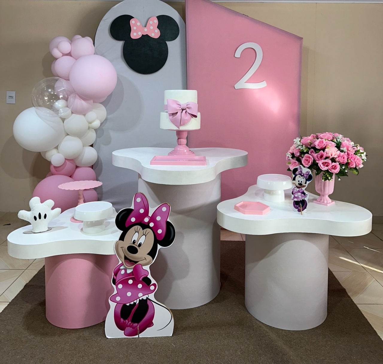 Kit Minnie Rosa 3 - DECOR FESTAS PEGUE MONTE & BALÕES
