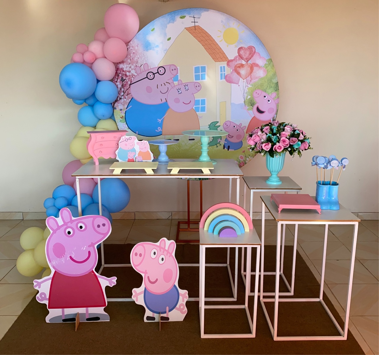 Kit Peppa Pig 2 - DECOR FESTAS PEGUE MONTE & BALÕES