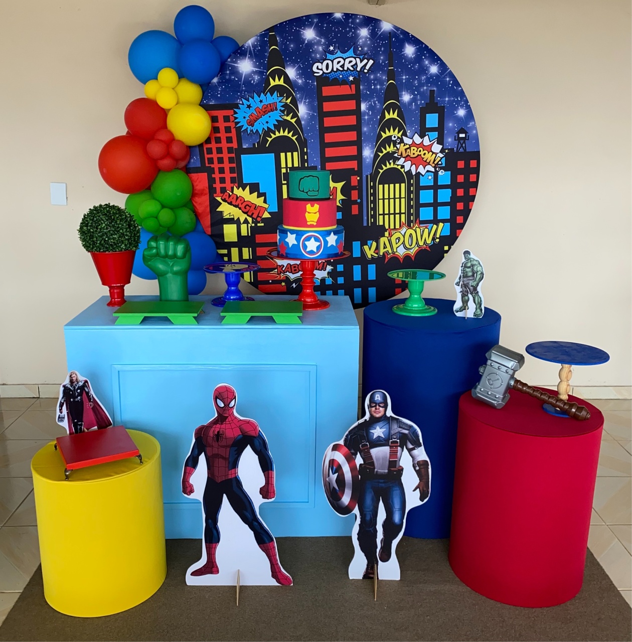 Kit Vingadores 1 - DECOR FESTAS PEGUE MONTE & BALÕES