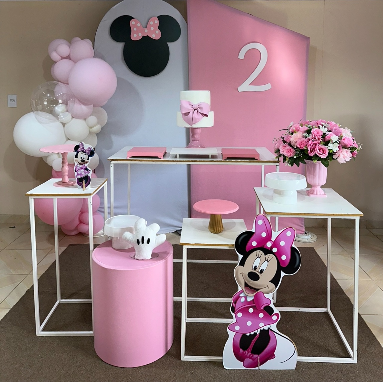 Kit Minnie Rosa 2 - DECOR FESTAS PEGUE MONTE & BALÕES